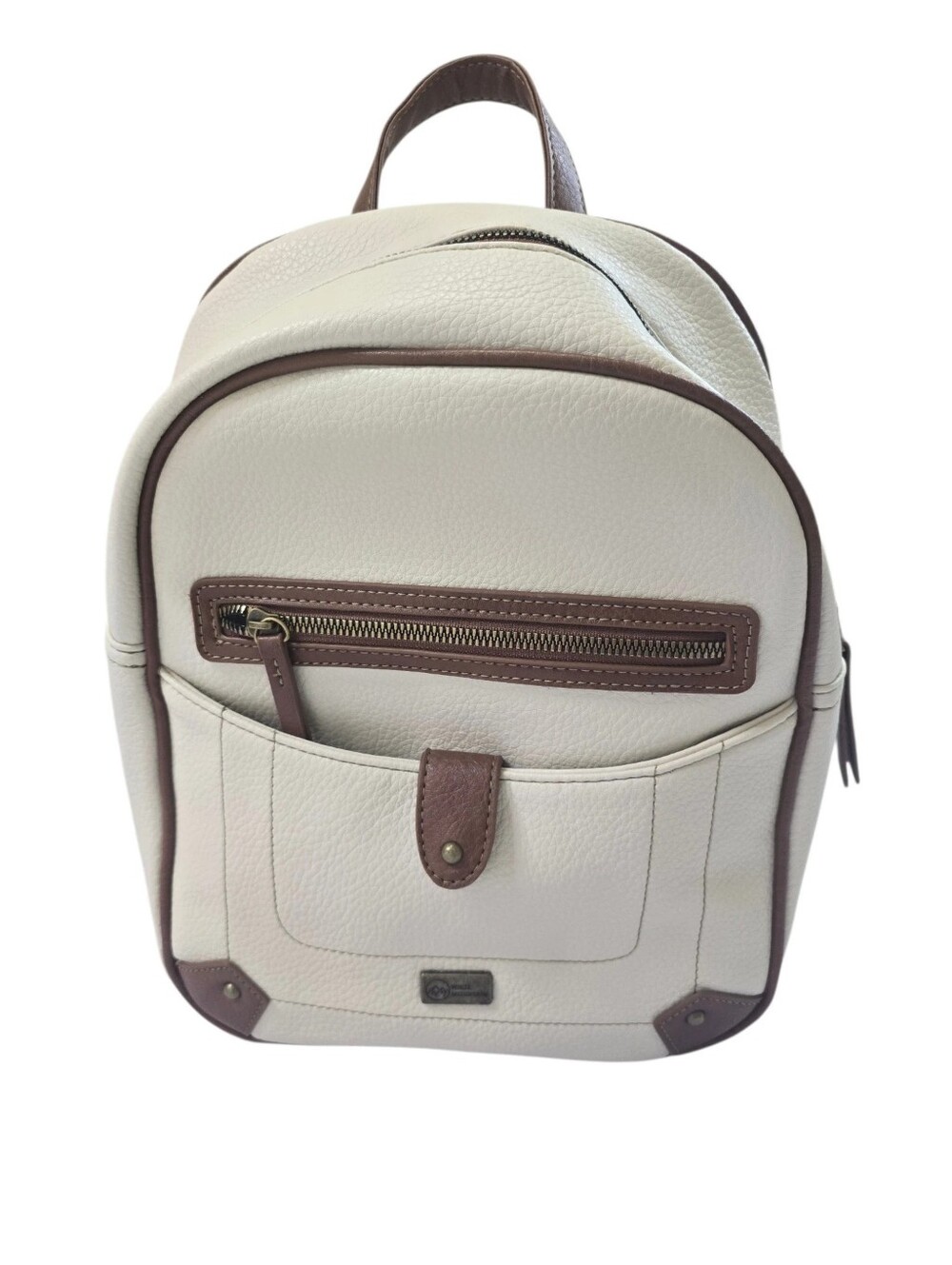 White Mountain Bolton Pebble Leather Backpack